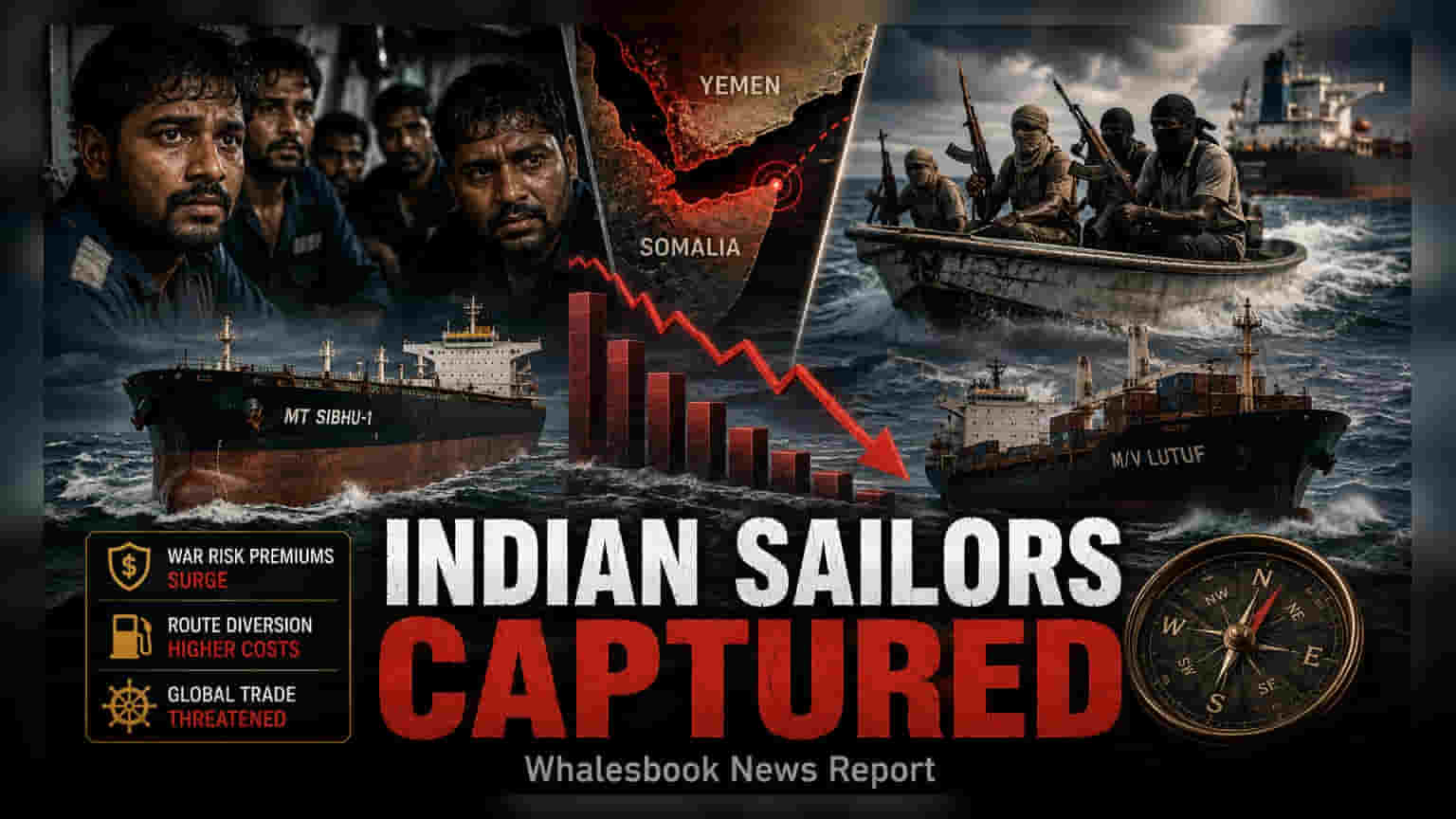 22 Indian Sailors Hijacked Off Yemen and Somalia; Piracy Risks Rise