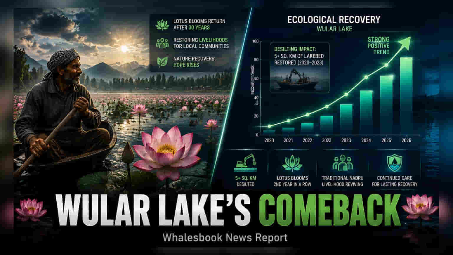 Lotus Bloom Returns to Wular Lake After 30 Years