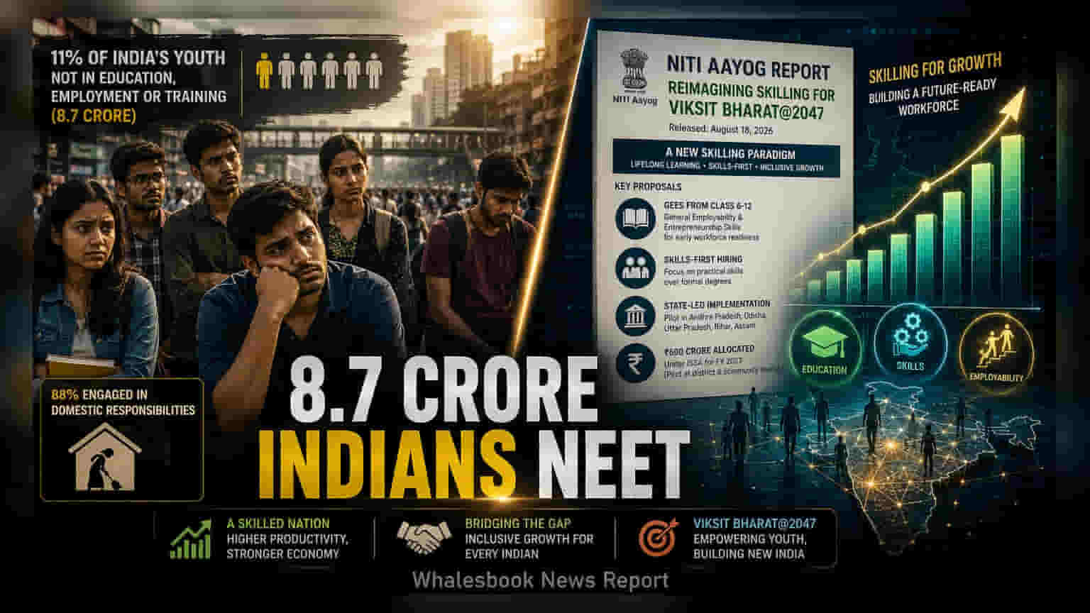 NITI Aayog Proposes Skilling Overhaul After Identifying 8.7 Crore NEET Youth