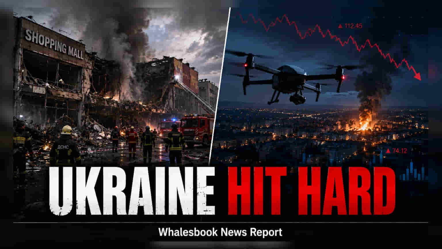 Ukraine Drone Attacks Kill 20; Kryvyi Rih Mall Targeted