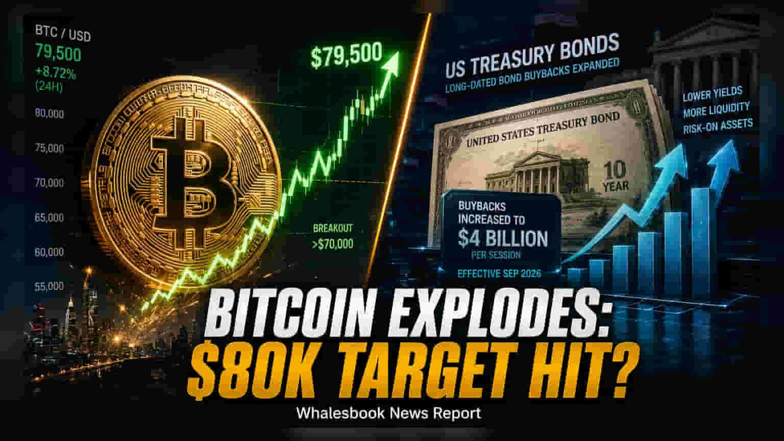 Bitcoin Nears $80,000 as US Treasury Bond Buyback Policy Shifts
