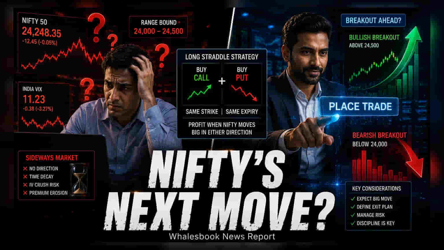Nifty 50: 24,250 புள்ளிகளுக்கு அருகே நிலையான வர்த்தகம் - 'ஸ்ட்ராடில்' வியூகம் பற்றி தெரியுமா?