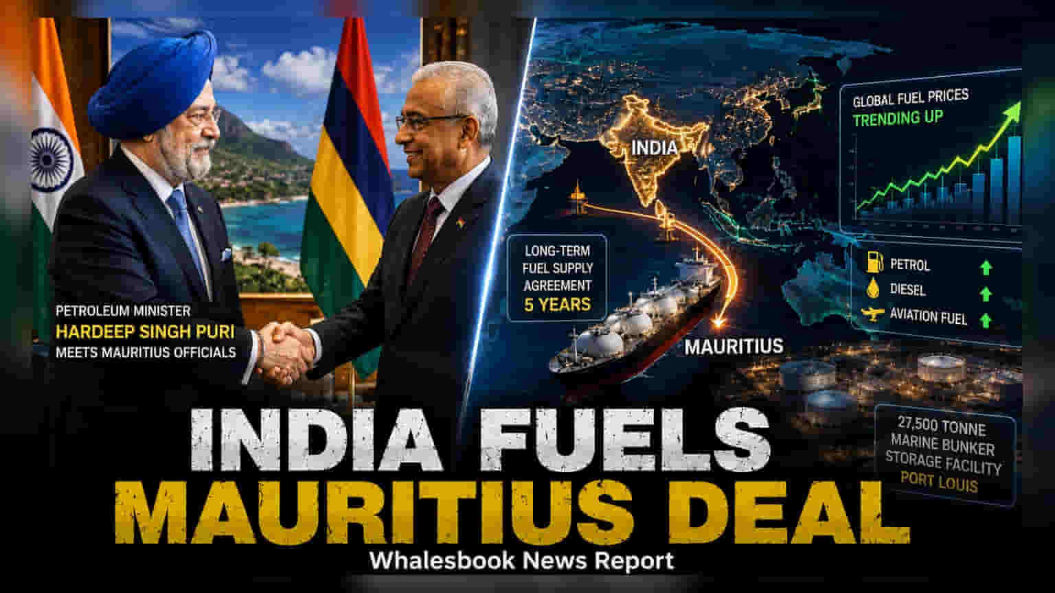 Indian Oil Mauritius सोबत ५ वर्षांसाठी इंधन पुरवठा करार: निर्यात वाढणार!