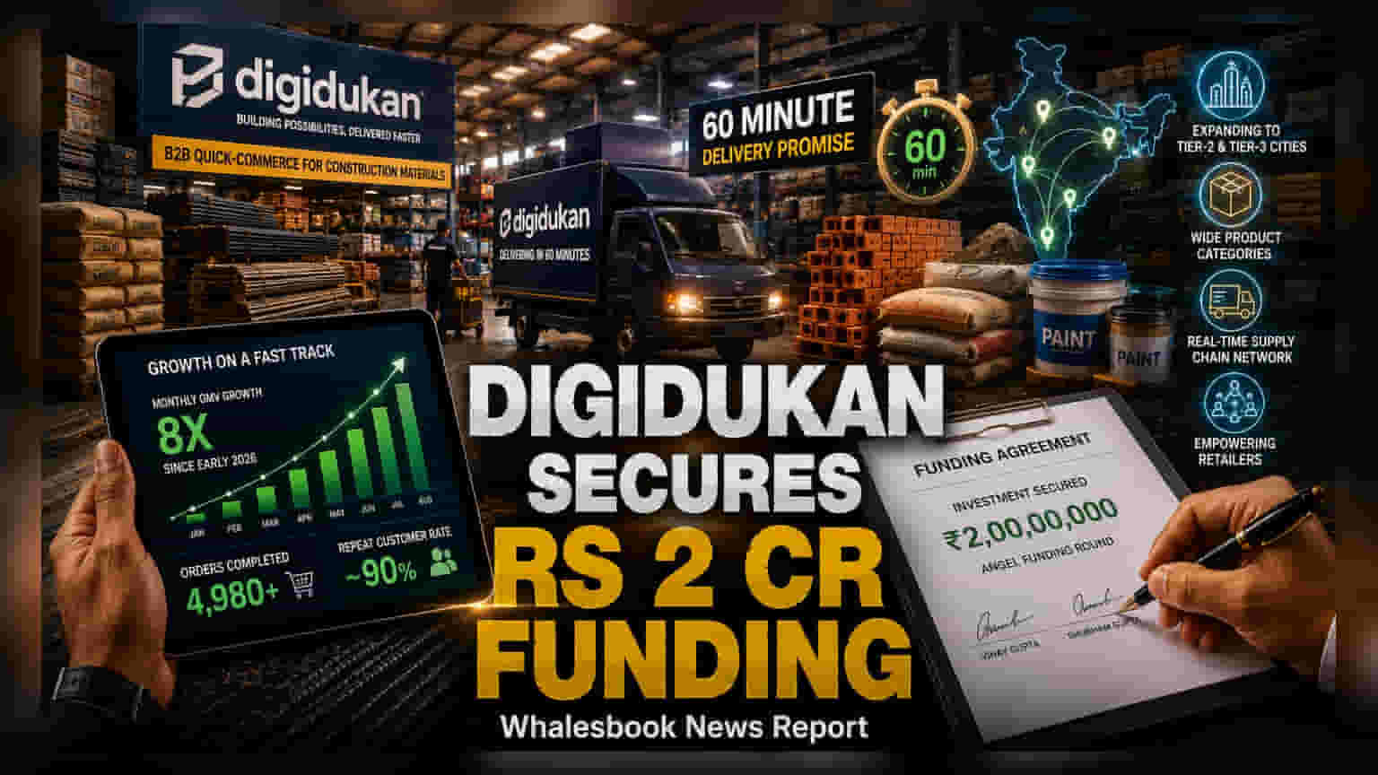 Digidukan ફંડિંગ: બાંધકામ સામગ્રીના પ્લેટફોર્મ માટે ₹2 કરોડ એકત્ર કર્યા