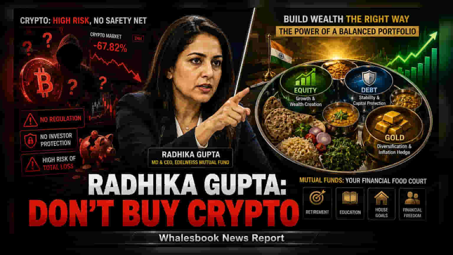 Radhika Gupta Warns Against Cryptocurrency Investing In India