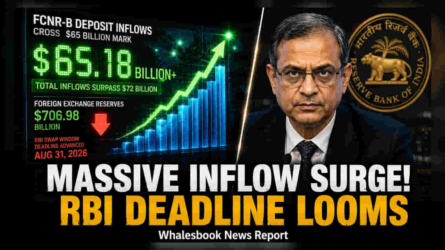 FCNR-B Deposits Hit $65 Billion Ahead of RBI Swap Deadline