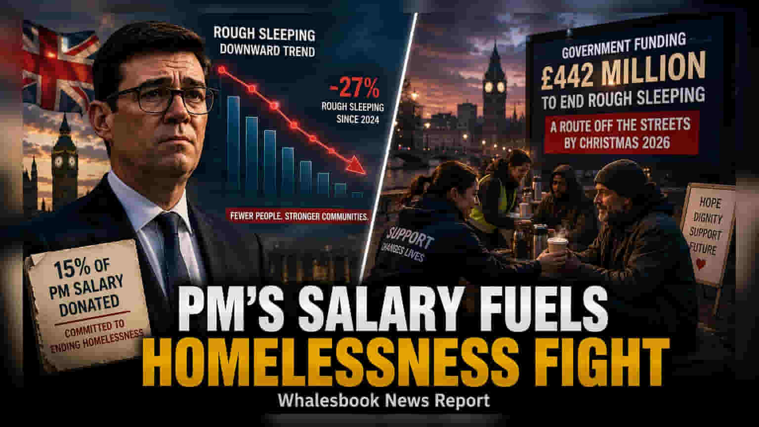 UK PM ఆండీ బర్న్హామ్: సొంత జీతంలో 15% హోమ్లెస్ నెస్పై ఖర్చు!