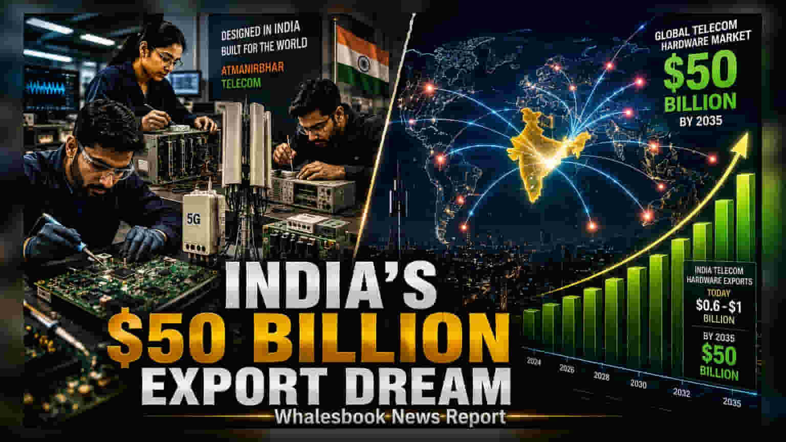 NITI Aayog નો લક્ષ્યાંક: 2035 સુધીમાં ભારત બનશે $50 બિલિયન ટેલિકોમ એક્સપોર્ટ હબ