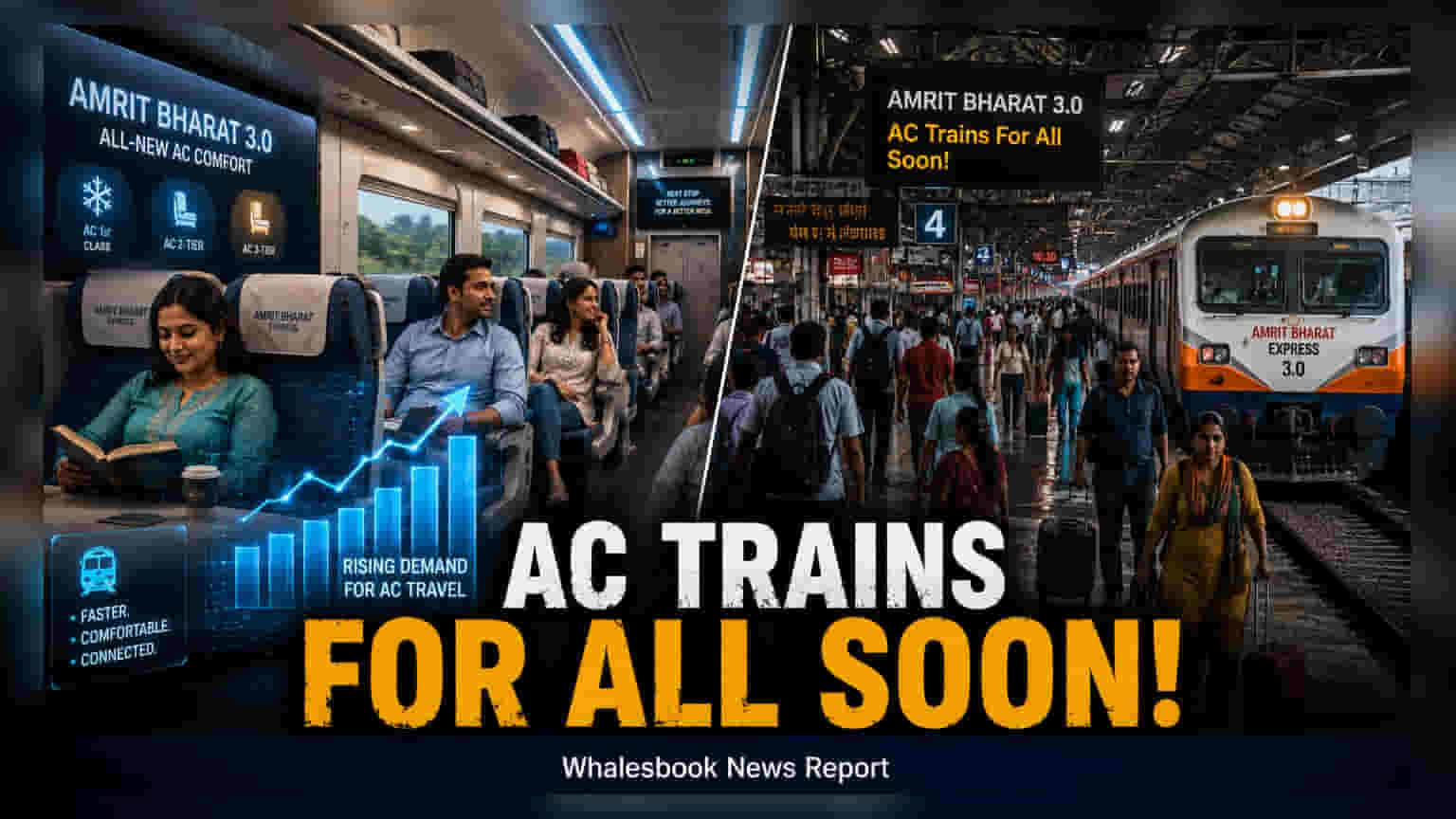 Indian Railways to Add AC Coaches in Amrit Bharat 3.0