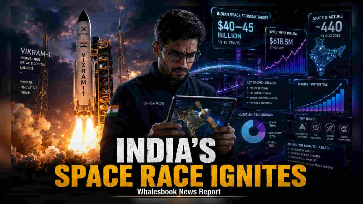 India Space Sector Eyes $45 Billion Goal After Key Private Launch