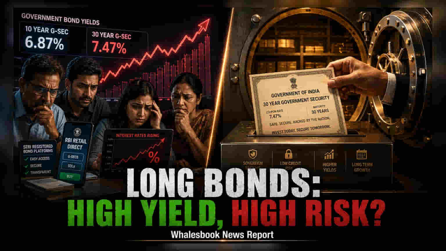 Indian Retail Investors Shift to 30-Year Bonds for 7.47% Yields
