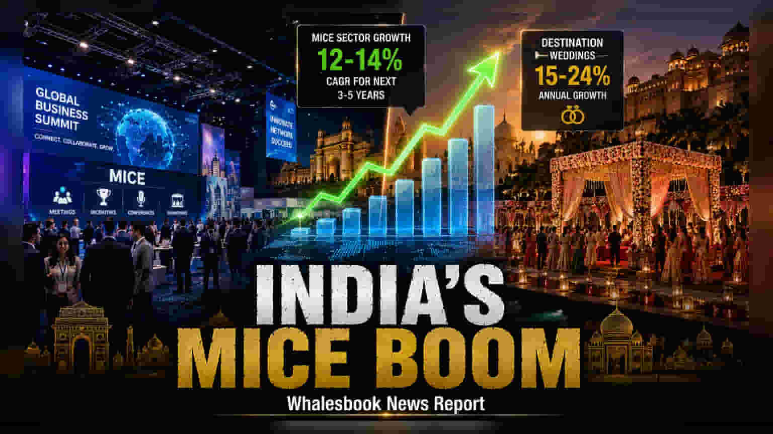 ભારતનું MICE ક્ષેત્ર: વાર્ષિક **12-14%** વૃદ્ધિનો અંદાજ, રોકાણકારો માટે ખાસ
