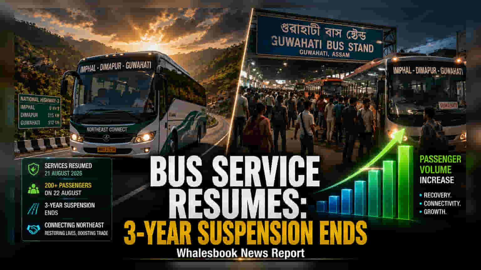 Imphal-Guwahati Bus Services: ત્રણ વર્ષ બાદ ફરી શરૂ, ઉત્તર-પૂર્વમાં સામાન્ય સ્થિતિની આશા