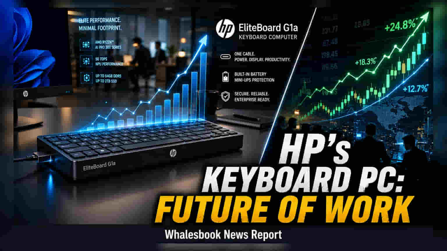 HP Launches EliteBoard G1a: Enterprise PC-in-a-Keyboard Concept