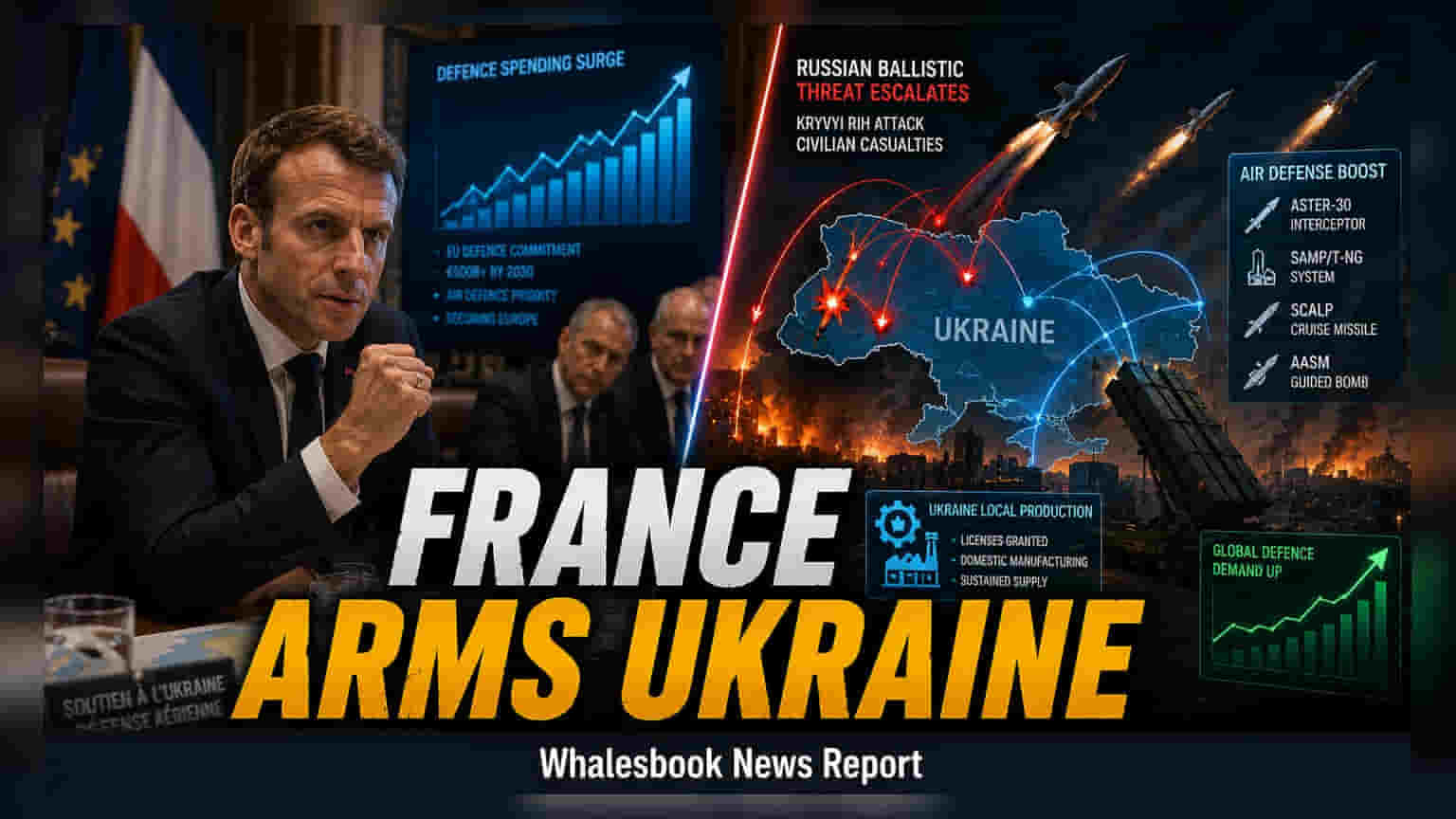 Ukraine યુદ્ધ: ફ્રાન્સ યુક્રેનને આપશે મિસાઈલ સહાય, સ્થાનિક ઉત્પાદન પર પણ ફોકસ