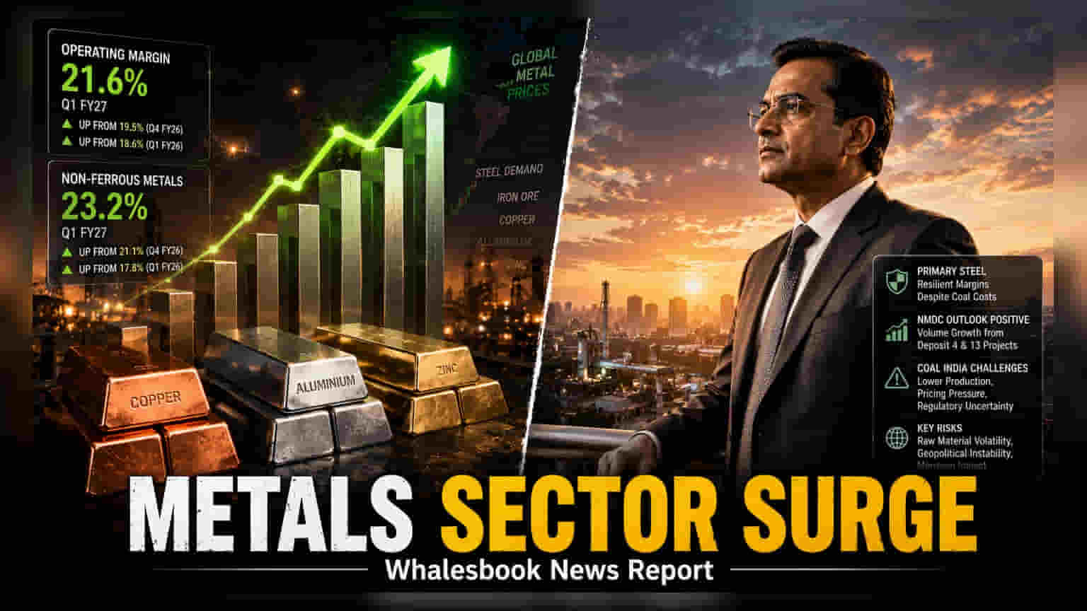 India Metals Sector Profits Improve in Q1; Non-Ferrous Leads Recovery