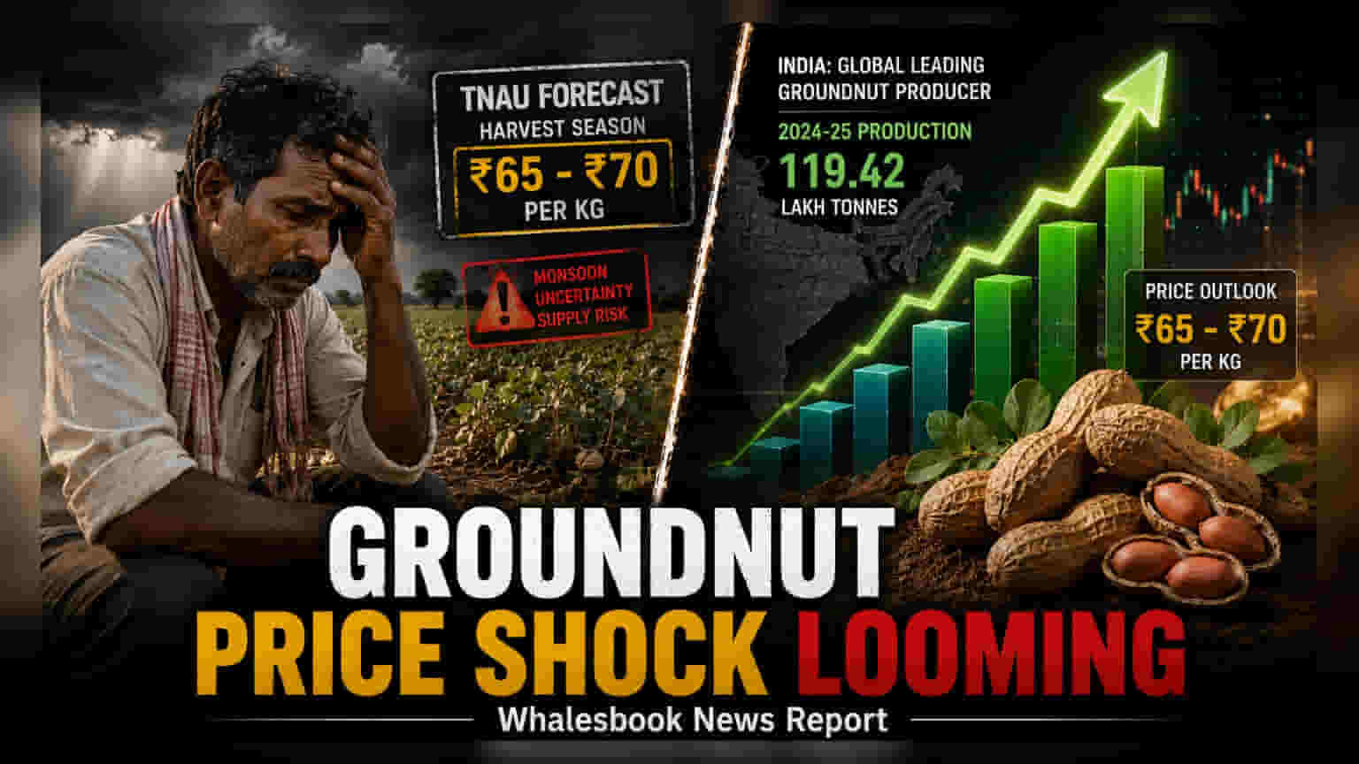 TNAU Projects Groundnut Prices at ₹65-70/kg This Harvest
