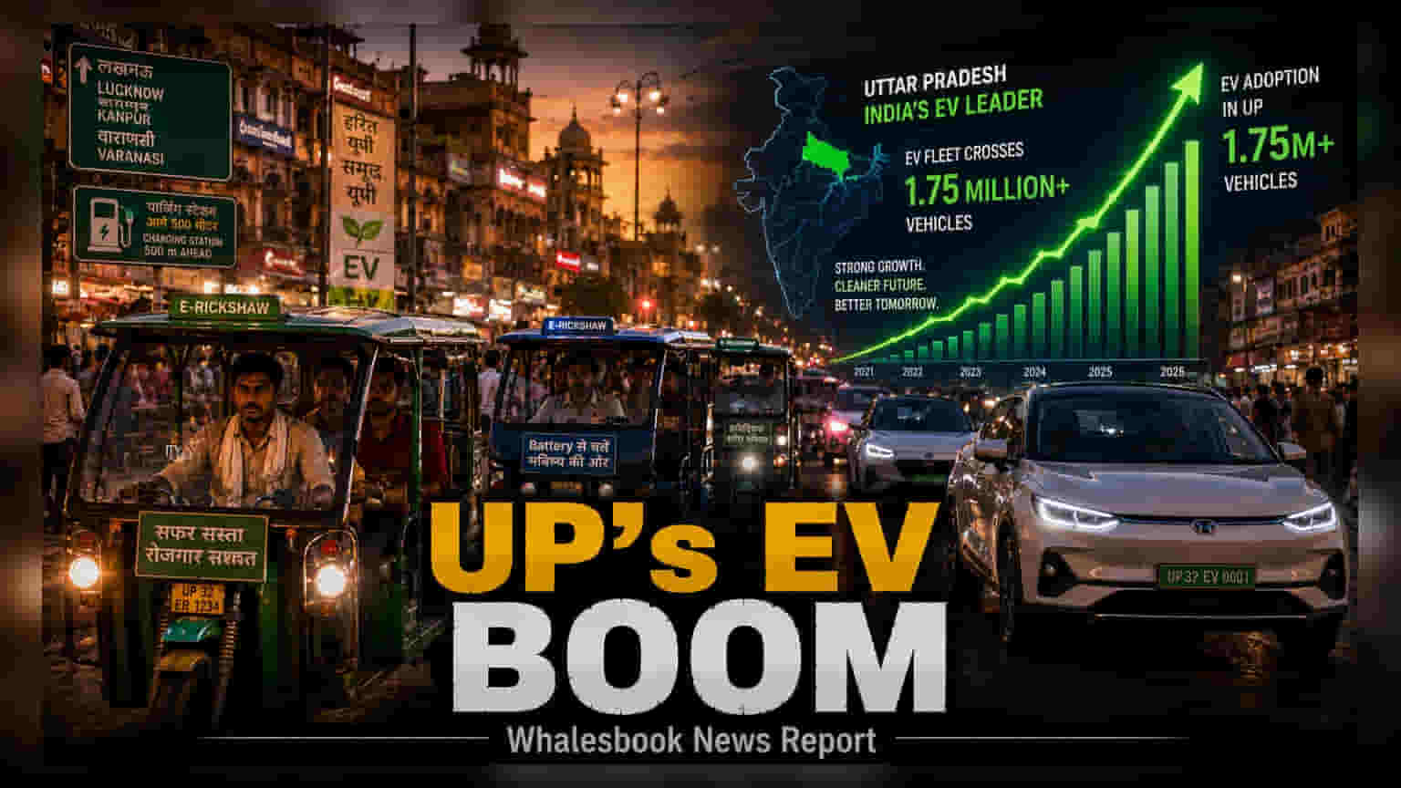 Uttar Pradesh Leads India’s EV Market Driven by E-Rickshaws