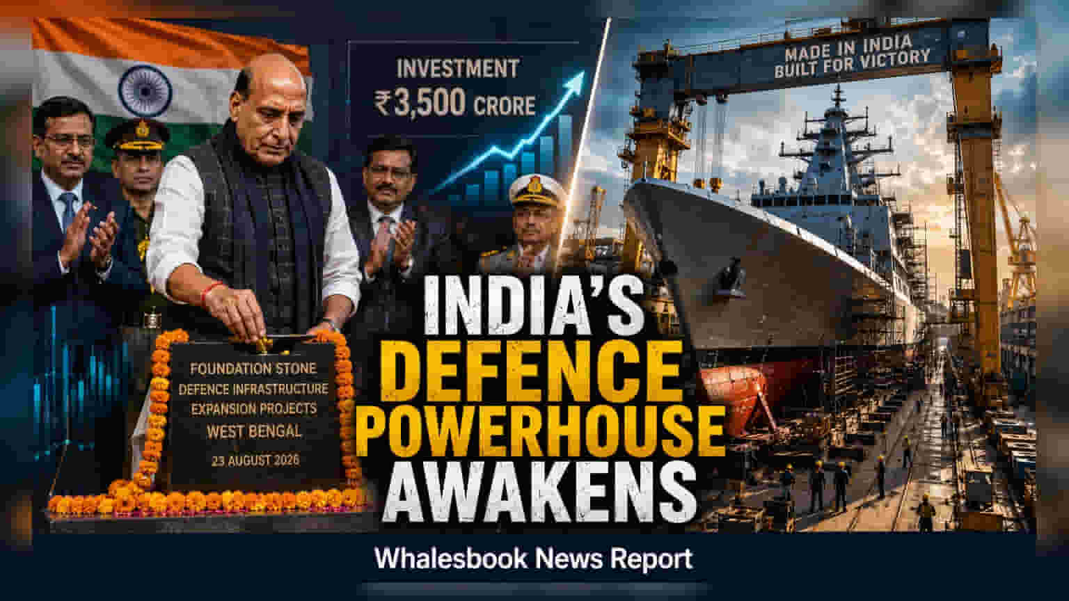 GRSE और YIL का बंगाल में ₹3,500 करोड़ का डिफेंस एक्सपांशन, रक्षा मंत्री ने किया उद्घाटन