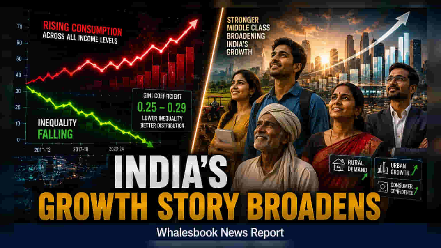 भारतातील ग्राहक खर्चाचा नवा डेटा: वाढीचे समान वितरण, उत्पन्न दरी कमी!