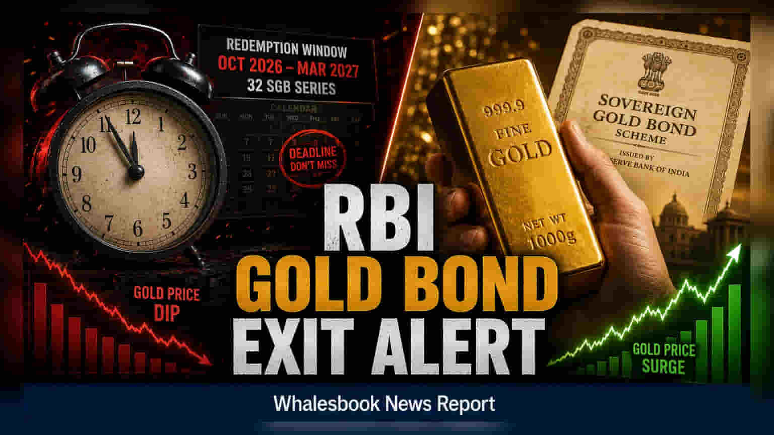 RBI चा मोठा निर्णय: 32 Sovereign Gold Bond (SGB) ट्रान्चेससाठी लवकर बाहेर पडण्याचे वेळापत्रक जाहीर