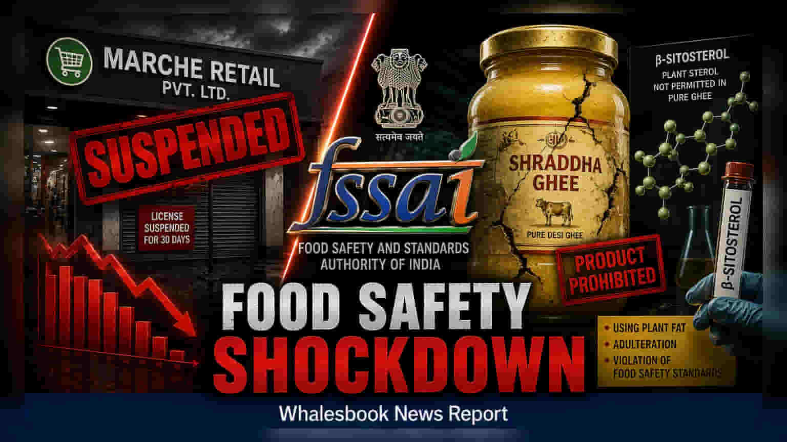 Marche Retail चा परवाना रद्द, SDP Industries चे तूप विक्रीवर बंदी: FSSAI चा मोठा निर्णय