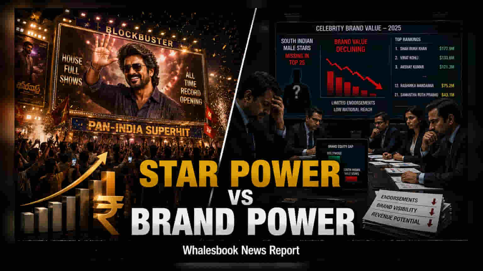 South Indian Stars’ Brand Value Trails Popularity in 2025 Report