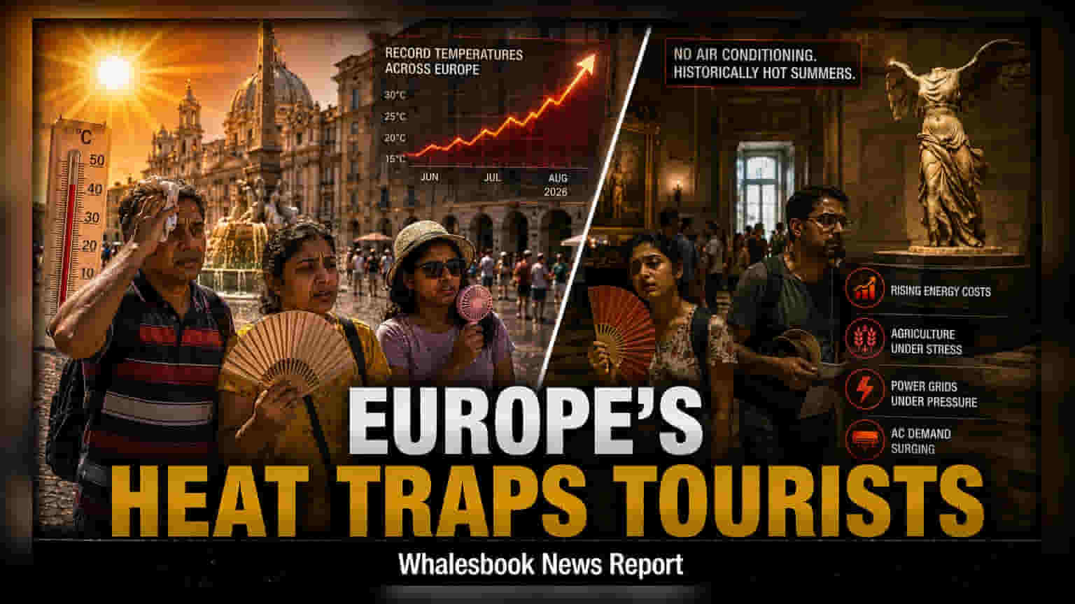 Europe Heatwave 2026: Tourists Shift Plans As Cooling Demand Rises