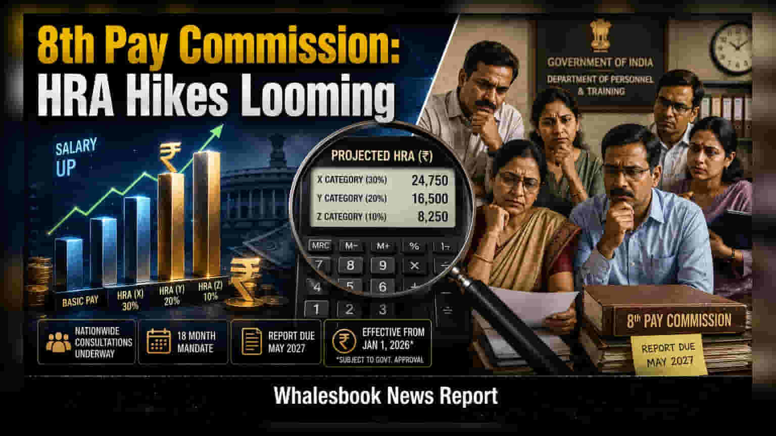 8th Pay Commission: Decoding HRA Projections and Current Status