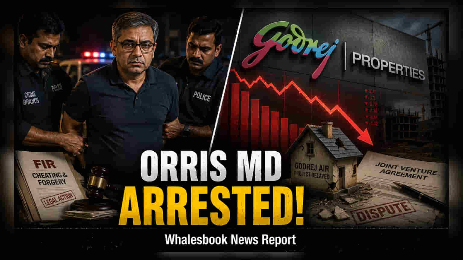 Orris MD अमित गुप्ताला अटक! Godrej प्रॉपर्टीजच्या प्रोजेक्टमध्ये फसवणुकीचा आरोप