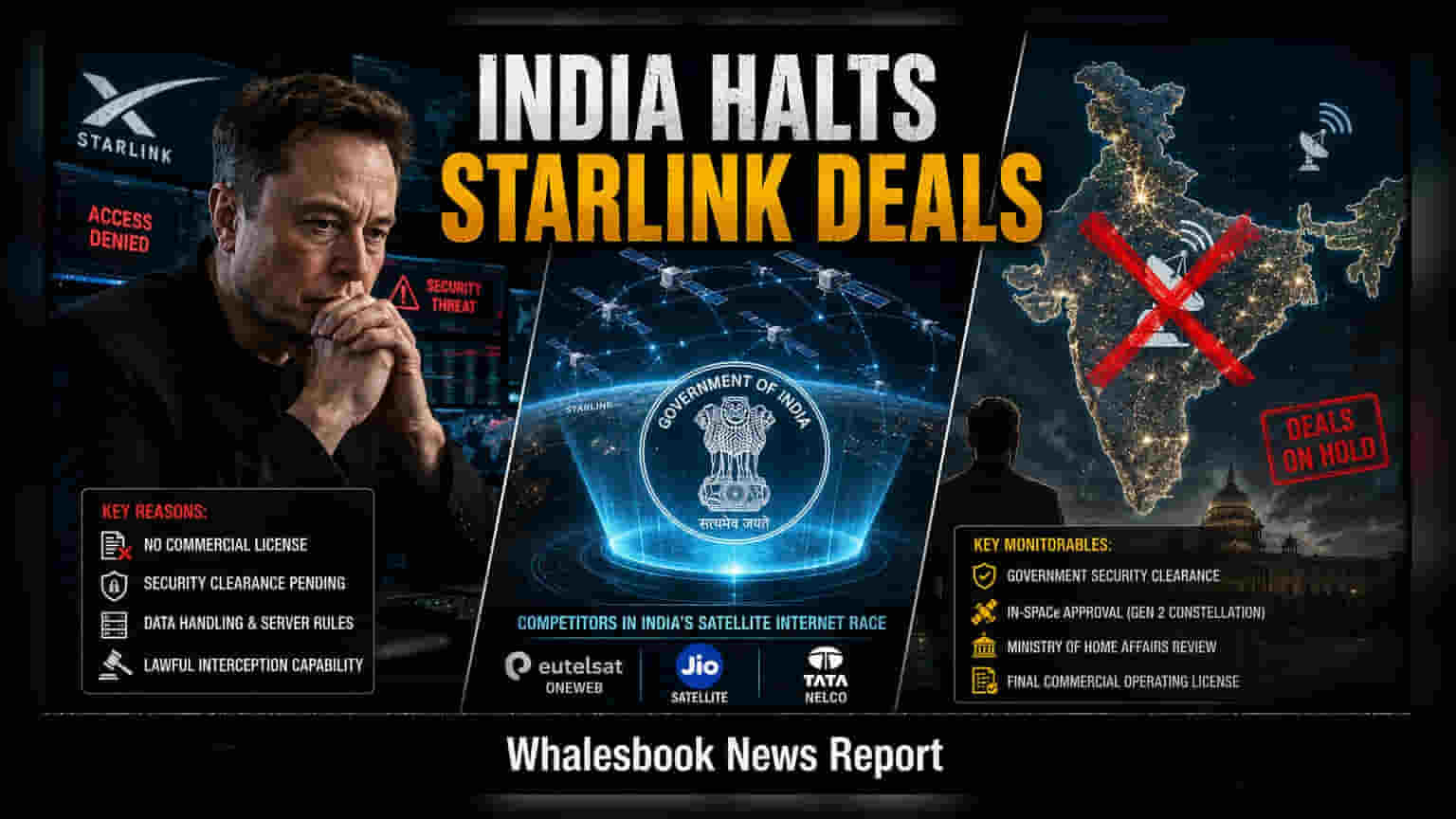India Halts Starlink State Agreements Pending License Approval