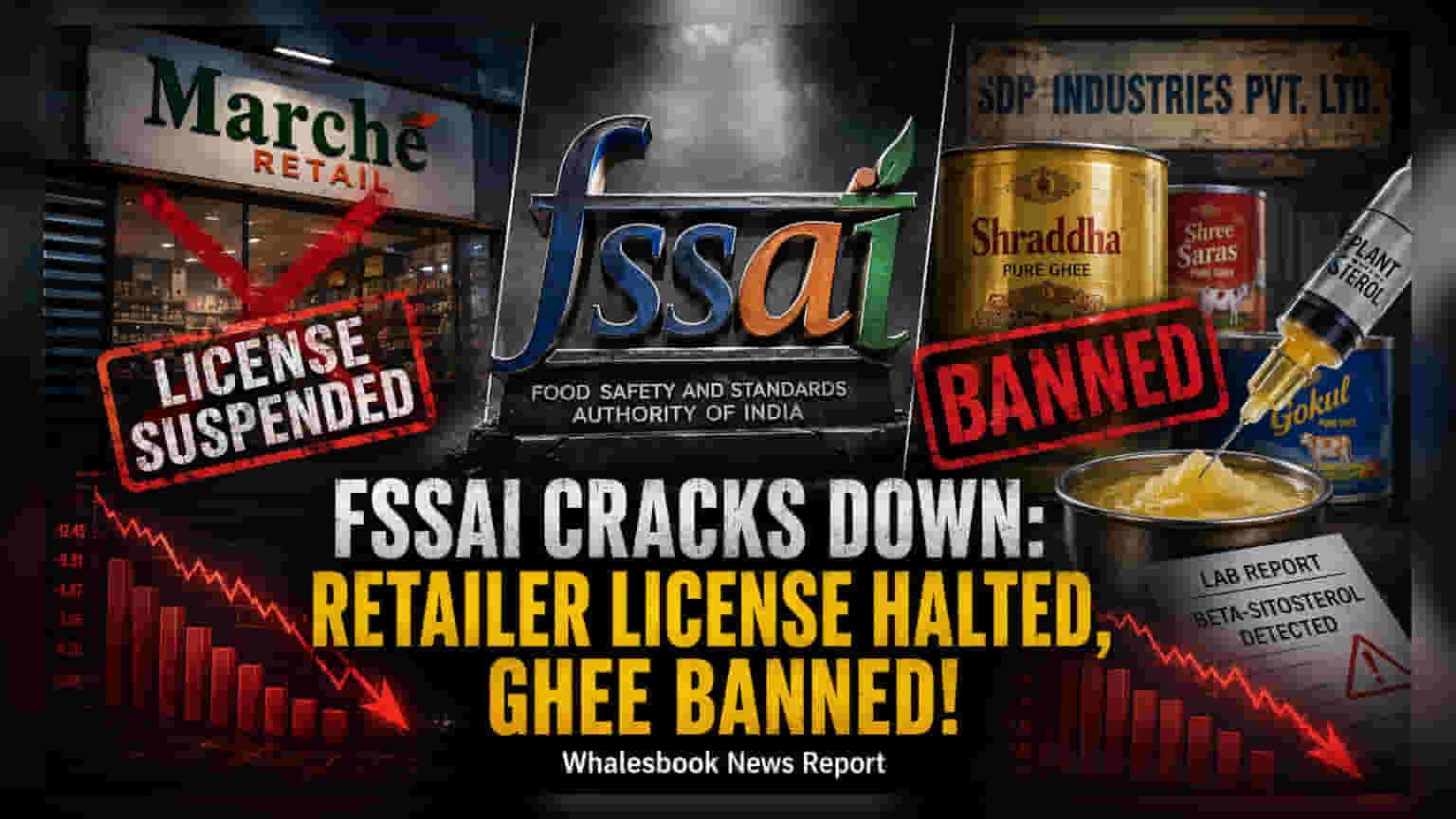 FSSAI Bans SDP Industries Ghee, Suspends Marche Retail License