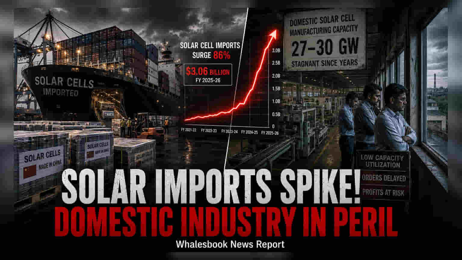 India's Solar Cell Imports Hit $3 Billion, Sparking Industry Woes