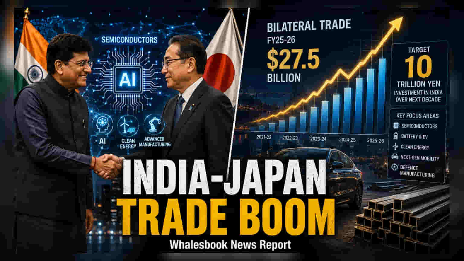 India-Japan Trade Mission Sets 10 Trillion Yen Investment Goal