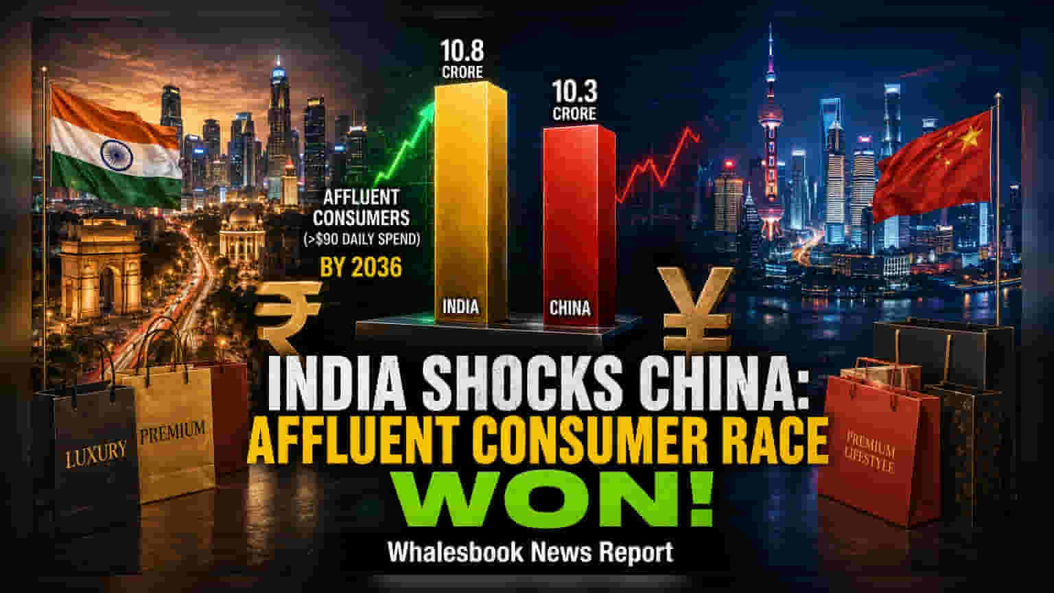 India to Overtake China in Affluent Consumers by 2036