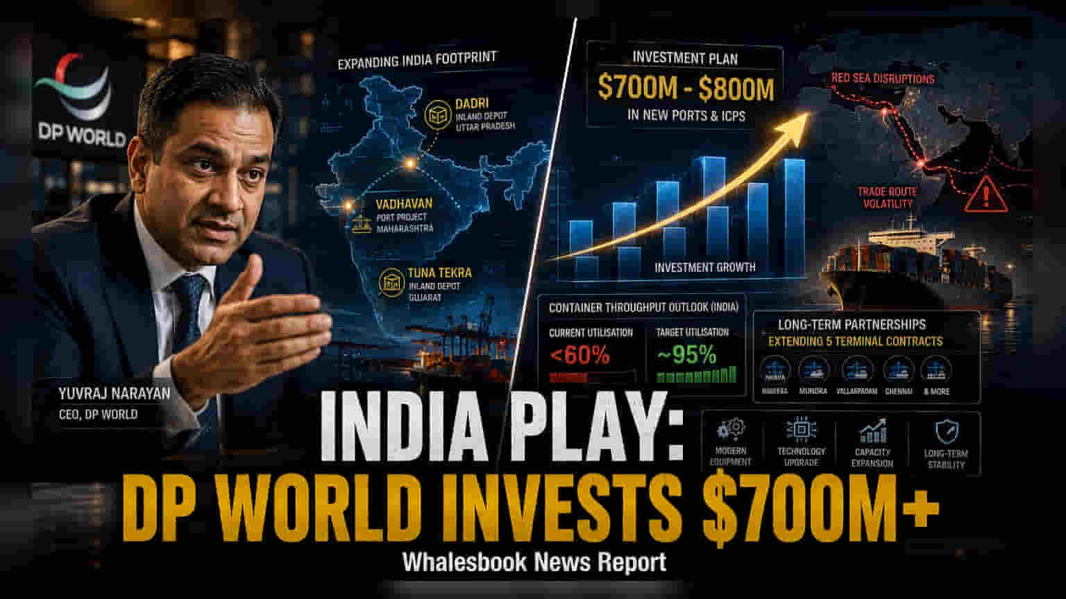 DP World: இந்தியாவில் ₹6,600 கோடி முதலீடு! லாபம் குறைந்தாலும் விரிவாக்கத் திட்டம் தீவிரம்