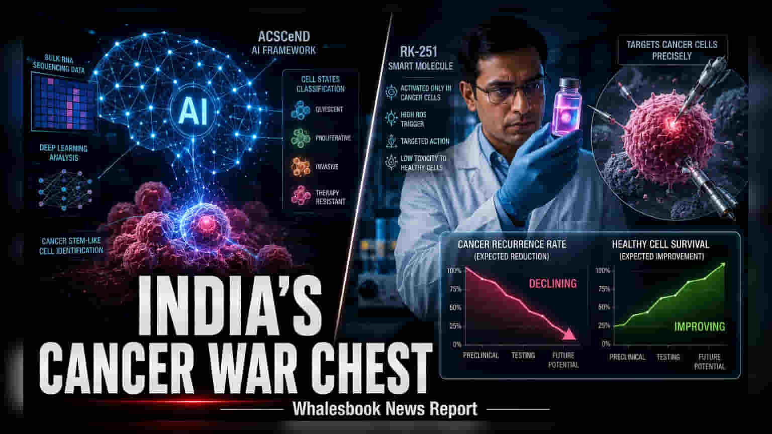 இந்தியாவில் புற்றுநோய் சிகிச்சை: AI கருவி மற்றும் மருந்து கண்டுபிடிப்பு!