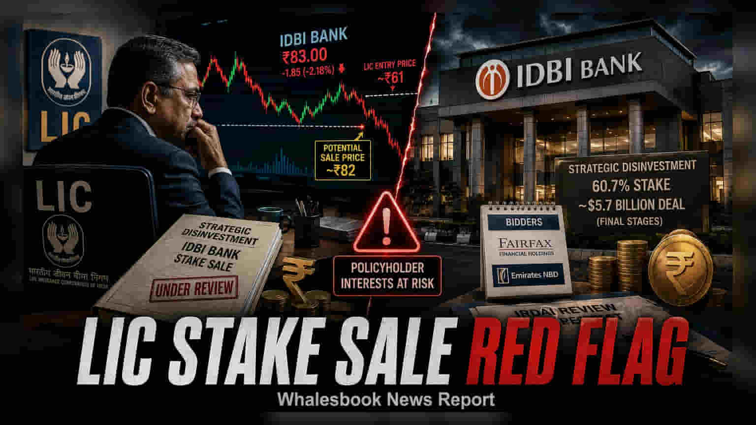 IDBI బ్యాంక్ వాటా అమ్మకం: వాల్యుయేషన్పై IRDAI సమీక్ష కోరిన యూనియన్