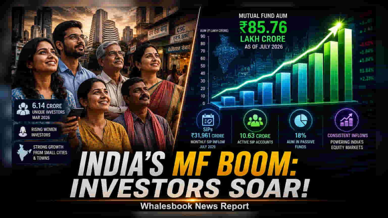 మ్యూచువల్ ఫండ్ రంగం కొత్త శిఖరాలకు: ₹85.76 లక్షల కోట్లకు చేరిన ఆస్తులు!