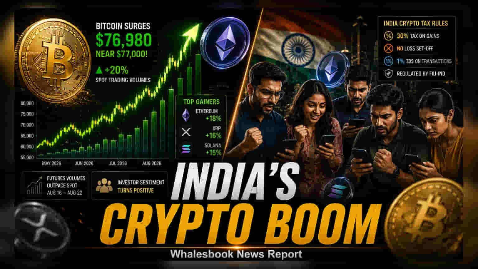 Bitcoin ర్యాలీ: భారత క్రిప్టో ట్రేడింగ్ వాల్యూమ్స్లో **20%** పెరుగుదల!