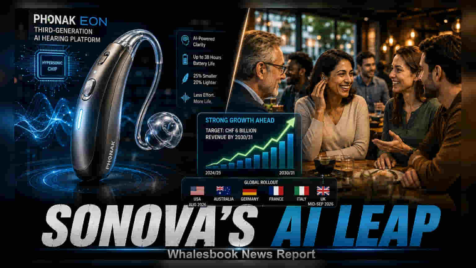 Sonova कंपनीचा मोठा धमाका! नवीन 'Phonak EON AI' श्रवणयंत्र सादर, वाढीला नवी दिशा देणार