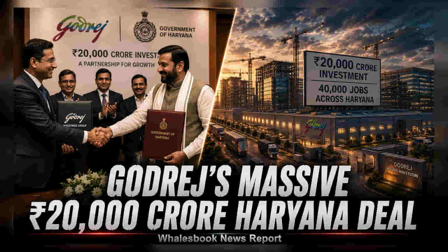 Godrej Group Haryana Expansion: ₹20,000 કરોડનું રોકાણ, 40,000 નોકરીઓનું સર્જન!