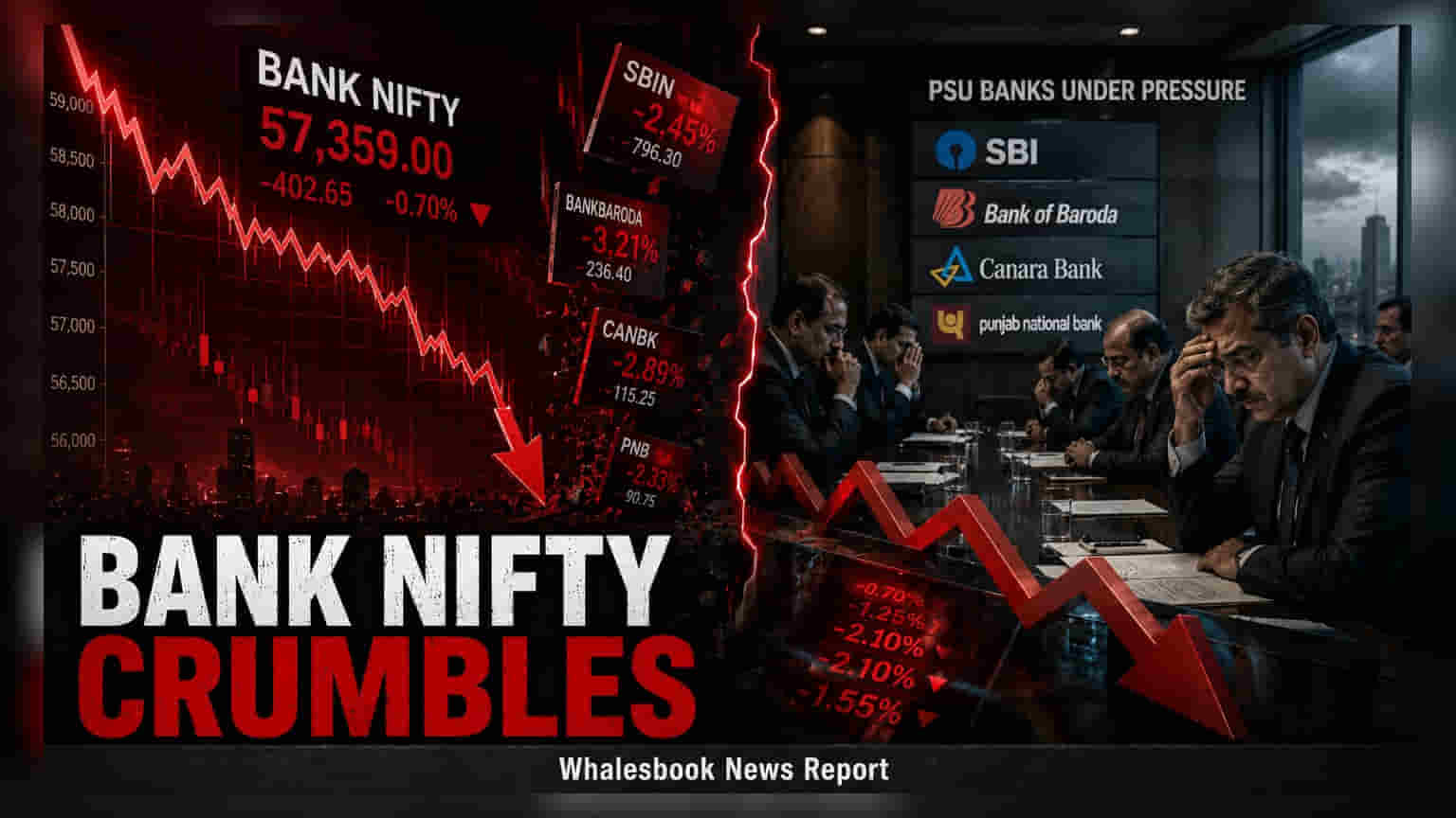 Bank Nifty Update: બેંક નિફ્ટીમાં ઘટાડો, PSU બેંકોના શેરમાં સૌથી વધુ કડાકો