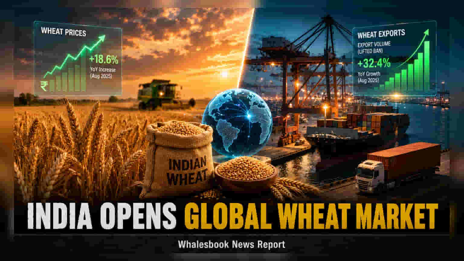 India Wheat Export Ban: ખાદ્ય નિકાસ પરથી પ્રતિબંધ હટ્યો, હવે 'ફ્રી' માં વેચી શકાશે ઘઉં