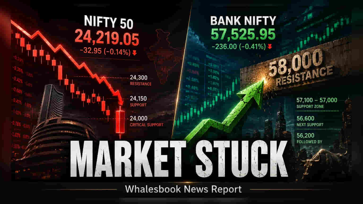 Nifty 50, Bank Nifty માસિક એક્સપાયરી પહેલા ઘટ્યા: જાણો આગામી ટ્રેન્ડ