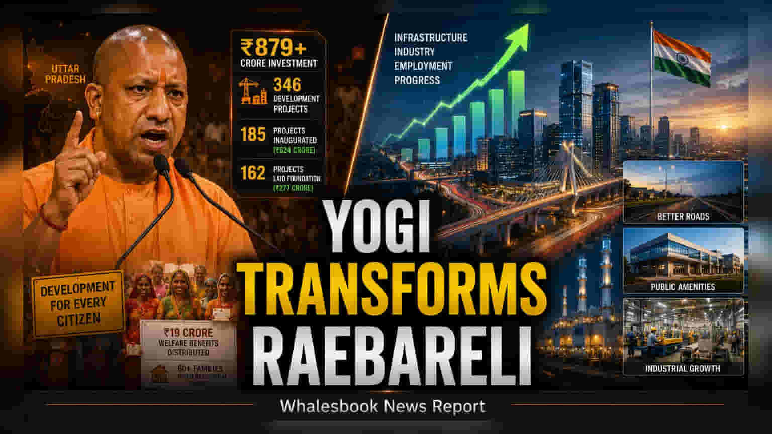 Yogi Adityanath Launches Rs 879 Crore Infrastructure Projects in Raebareli