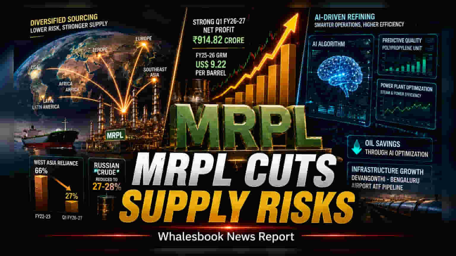MRPL Cuts West Asian Crude Reliance to 27% to Lower Risk