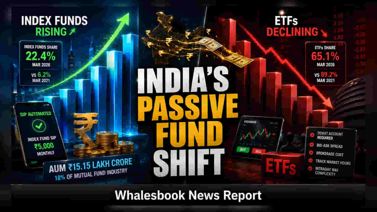 ઈન્ડેક્સ ફંડ્સ Vs ETFs: ભારતીય રોકાણકારોનો બદલાતો મિજાજ, હવે ઈન્ડેક્સ ફંડ્સની માંગ વધી
