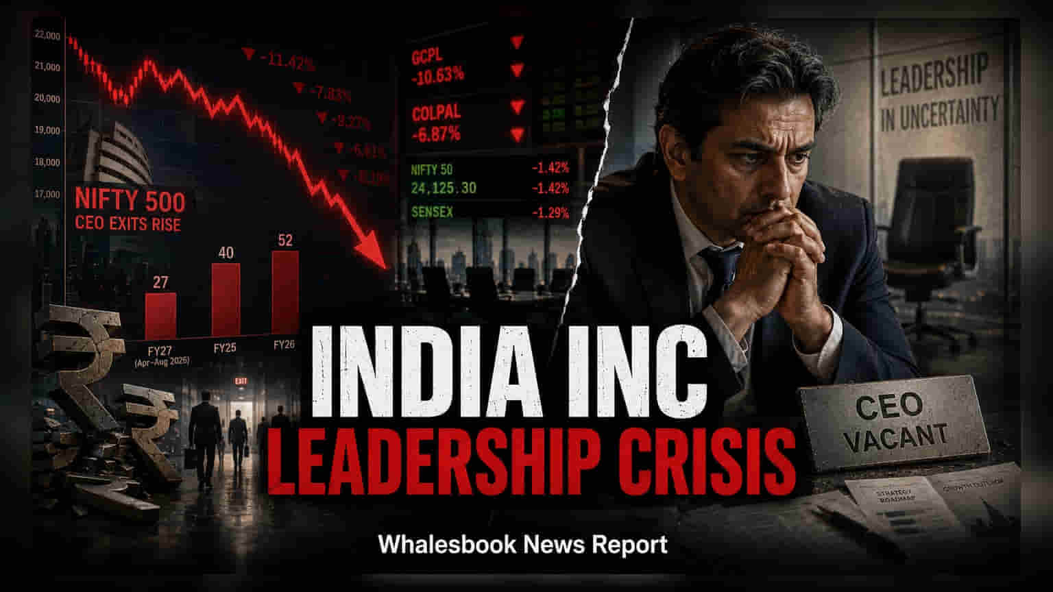 CEO Exits Surge Among Nifty500 Firms As Investors Turn Cautious