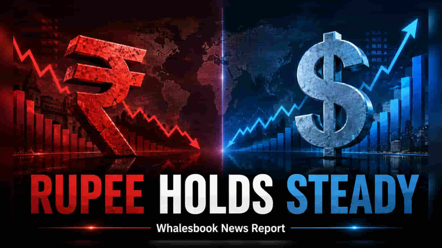 Indian Rupee Holds Steady At 95.72 Against US Dollar